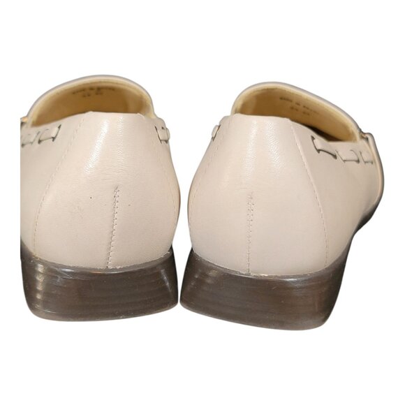 Trotters Women's Loafers Cream Leather Slip On Comfort Shoes Made in Brazil - Picture 7 of 9